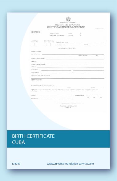 HOW TO GET BIRTH CERTIFICATE FROM CUBA intelligence overview